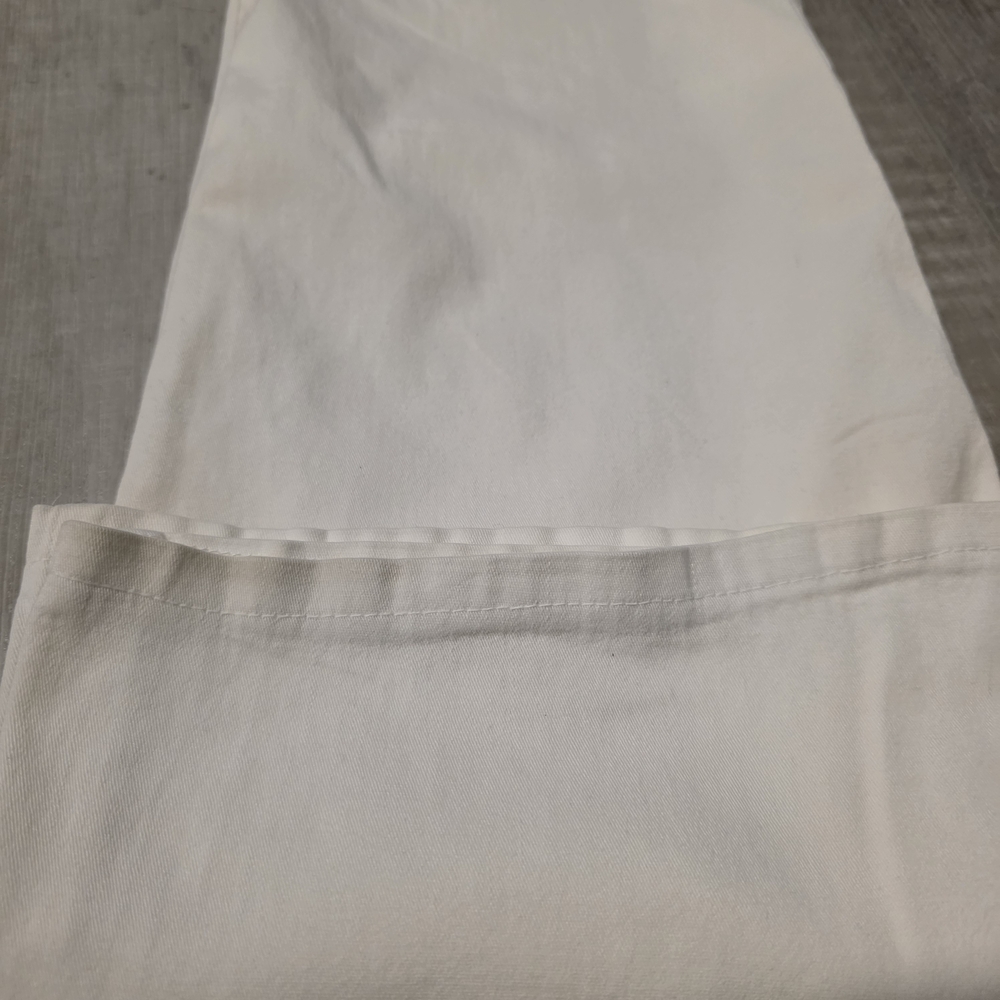 MAX B White Sailor Button Wide Leg Pants Y2K Made in Canada Size 7 - Picture 12 of 13